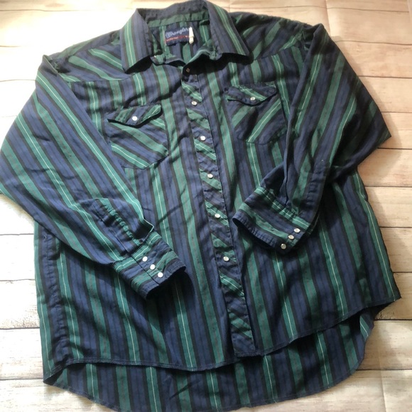 Vintage Wrangler Pearl Snap Shirt 